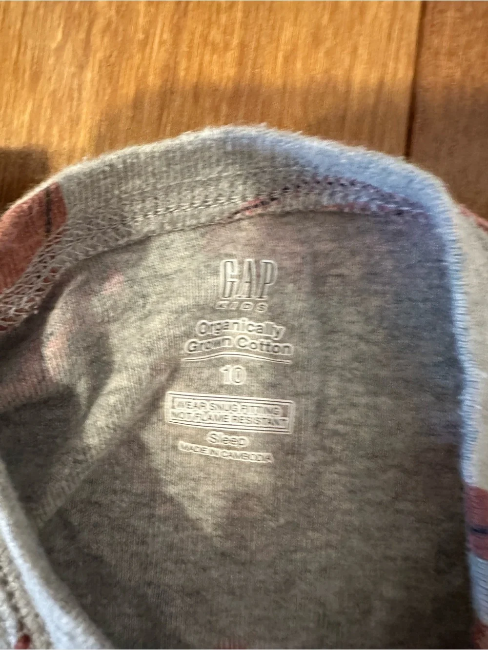 Kids Gray Football Print Pajama Set